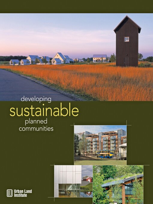 Cover image for Developing Sustainable Planned Communities